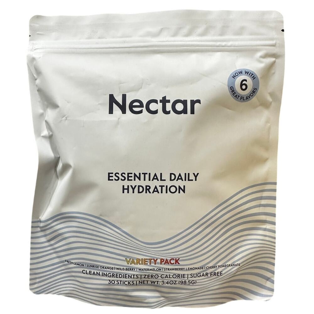 Nectar Essential Daily Hydration Electrolyte Powder 30 Sticks Variety Pack Vegan